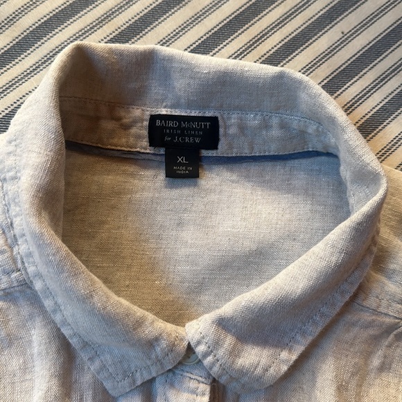 Baird McNutt Irish linen for J Crew light khaki dress. Size XL - Picture 4 of 5